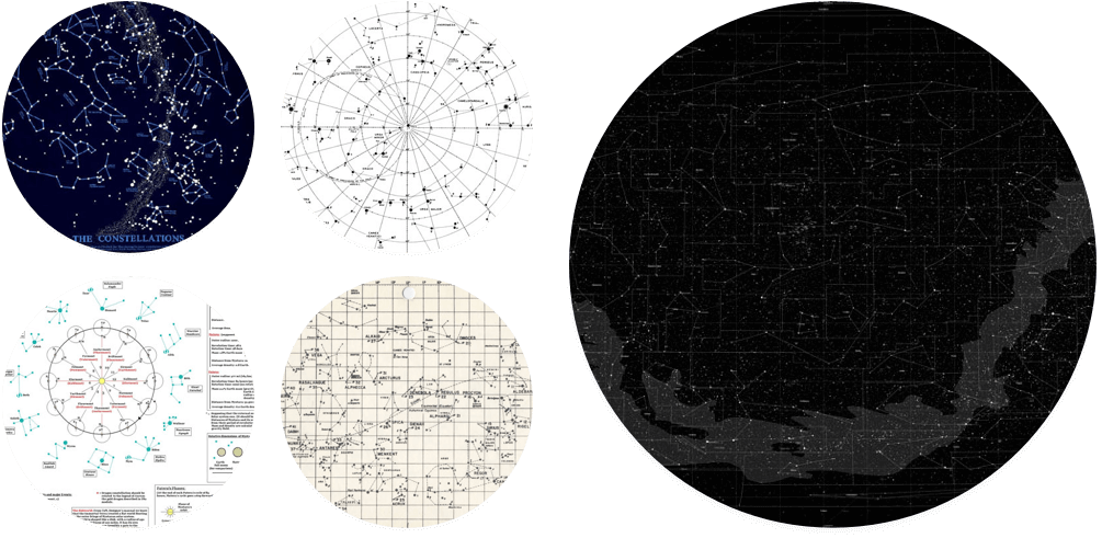 一些我们四处抓取的丢在 Slack 中的有关星座星图技术美学的图片